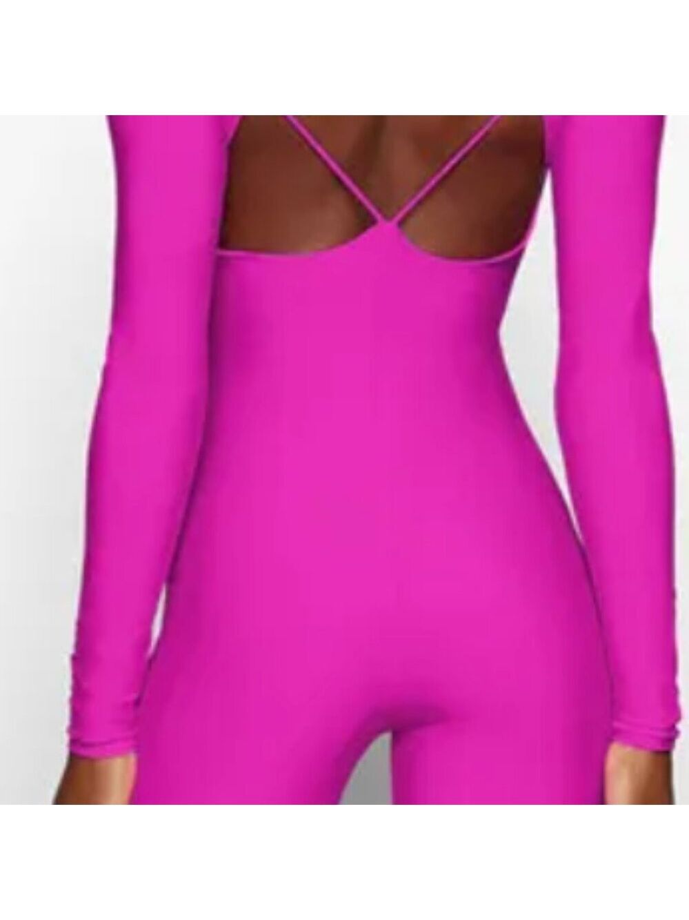 1318. NWT SKIMS Lace Up Catsuit - Picture 2 of 10